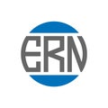 ERN letter logo design on white background. ERN creative initials circle logo concept. ERN letter design Royalty Free Stock Photo