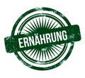 ernÃ¢âÅÃÂ±hrung - green grunge stamp Royalty Free Stock Photo