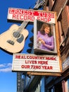 Ernest Tubb Record Shop in Nashville with picture of Loretta Lynn Royalty Free Stock Photo