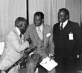 Ernie Banks and Eli Stevenson at Intergenerational Gathering in Chicago