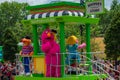 Ernie and Telly Monster on Sesame Street Parade at Seaworld in International Drive area. Royalty Free Stock Photo