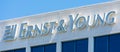 Ernst and Young logo atop of a multinational professional services firm office