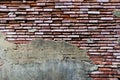 Eroded brick wall Royalty Free Stock Photo