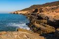 Eroded Cliffs at Point Loma Tidepools in San Diego Royalty Free Stock Photo