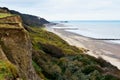 Eroded Cliff-face and Beach, Overstrand, Cromer, Norfolk, UK