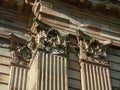 Eroded corinthian pilasters Royalty Free Stock Photo