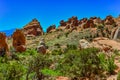 Eroded landscape, Arches National Park, Moab, Utah, US