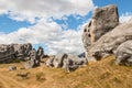 Eroded limestone boulders at Castle Hill, New Zealand