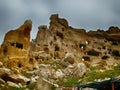 Eroded remains of troglodyte cave housing in Cappadoccia