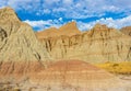 Eroded Rock Formations Along The Badlands Loop Road Royalty Free Stock Photo