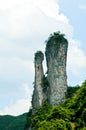 Eroded rock stacks