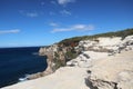Eroded Rocks on Coastal Sandstone Cliffs Royal National Park Sydney
