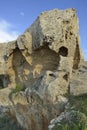 Eroded Rocks at Kato Paphos Royalty Free Stock Photo