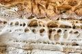 Eroded sandstone in Cathedral Gorge Royalty Free Stock Photo