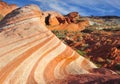 Eroded sandstone Red rock Canyon, Las Vegas, Nevada Royalty Free Stock Photo