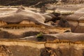 Eroded stone cliffs Royalty Free Stock Photo