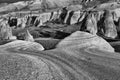 Eroded stone cliffs Royalty Free Stock Photo