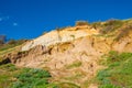 Eroding cliffs of Olivers Hill in Frankston. Royalty Free Stock Photo