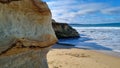 Eroding Coastal Sandstone Cliff