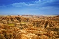 Eroding textures of the Badlands National Park South Dakota