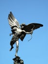 Eros Statue in Piccadilly Circus London Royalty Free Stock Photo