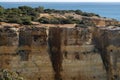 Eroding Cliffs in the Algarve Royalty Free Stock Photo