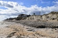 Erosion and damage at Vilano Beach, Florida Royalty Free Stock Photo