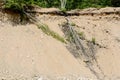 Erosion in esker Royalty Free Stock Photo