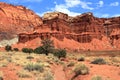 Capitol Reef National Park with the Organ Rock Formation, Southwest Desert, Utah Royalty Free Stock Photo