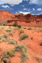 Capitol Reef National Park, The Organ Rock Formation in Southwest Desert Landscape, Utah, USA Royalty Free Stock Photo
