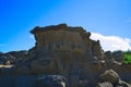 The erosion of the ocean and weathering. Forms strange rocks and stones. Royalty Free Stock Photo