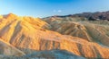 Erosional landscape at Zabriskie Point in Death Valley National Park.California.USA Royalty Free Stock Photo