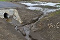 Erosive grooves by water erosion