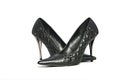 Erotic hig heels in black Royalty Free Stock Photo