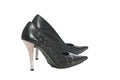 Erotic hig heels in black Royalty Free Stock Photo