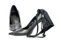 Erotic hig heels in black Royalty Free Stock Photo