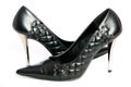 Erotic hig heels in black Royalty Free Stock Photo