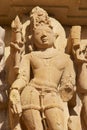 Erotic sculpture at Vishvanatha Temple at the Western temples of Khajuraho in Madhya Pradesh, India.