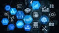 ERP enterprise resource planning system Gist Royalty Free Stock Photo