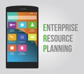 Erp - enterprise resource planning Royalty Free Stock Photo