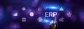 ERP Enterprise resources planning SAP business process automation internet technology concept