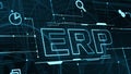 ERP software concept