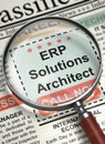 ERP Solutions Architect Join Our Team. 3D.