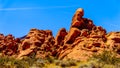 Erratic rock formation in the Valley of Fire State Park in Nevada, USA Royalty Free Stock Photo