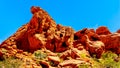 Erratic rock formation in the Valley of Fire State Park in Nevada, USA Royalty Free Stock Photo