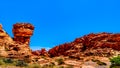 Erratic rock formation in the Valley of Fire State Park in Nevada, USA Royalty Free Stock Photo