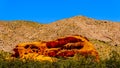 Erratic rock formation in the Valley of Fire State Park in Nevada, USA Royalty Free Stock Photo