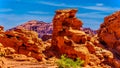 Erratic rock formation in the Valley of Fire State Park in Nevada, USA Royalty Free Stock Photo