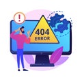 404 error abstract concept vector illustration Royalty Free Stock Photo