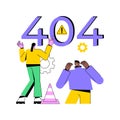 404 error abstract concept vector illustration Royalty Free Stock Photo